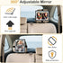 360 (2 Pack) Baby Car Mirror with Light - Remote Control, Adjustable, Shatter Resistant Car Seat Mirror - Clear Night