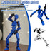 T13 Action Figure 4PCS, 3D Printed Multi-Jointed Movable Robot Desktop Decorations for Game Lovers