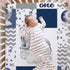 52 28 HawSkgFub Navy Blue Sleeping Elephant Fitted Standard Crib Sheet Baby Boy, Dream Big Little One You are So Loved