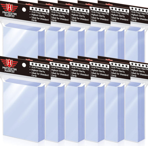 1200 Count Clear Penny Card Sleeves for Trading Cards, Plastic Soft Card