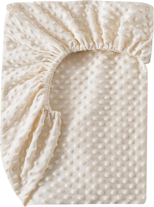 Mattress(28"x 52"), La&Sheer Baby Plush Crib Sheets for Boys Girls, Luxury Ultra Soft Fluffy Crib Sheet for Standard
