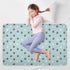 siphylline 52" 34" Animal Cat Paw Black White Cyan Extra Large Resuable Potty Training Pad Highly Absorbent Baby Diaper