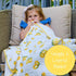 100% 47 47 Inches 6 LollyBanks Muslin Baby Quilt, Cotton Baby Blanket for Boys and Girls, Large x Versatile Crib