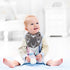 Giftty Baby Bandana Bibs with Teething Corner, BPA-Free Silicone Teether and Adjustable Snap for Baby Boys, (Black