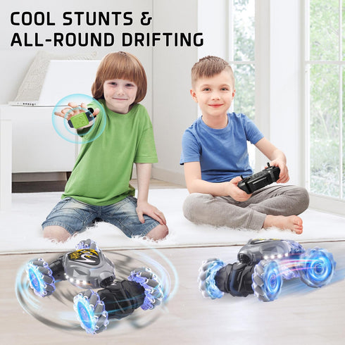 RC Cars, 2.4Ghz 4WD New Gravity Gesture Sensing Remote Control Car Toys, RC Stunt Twist Car Toys for Boys & Girls Age