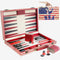 Backgammon Set - American Flag Design Classic Board Game for Family Game Night or Friends Party
