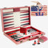 Backgammon Set - American Flag Design Classic Board Game for Family Game Night or Friends Party