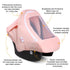 Summer Metplus Car Seat Cover Baby Girl, Breathable Mesh Window Infant Carseat Canopy, Stroller Sunshade Net