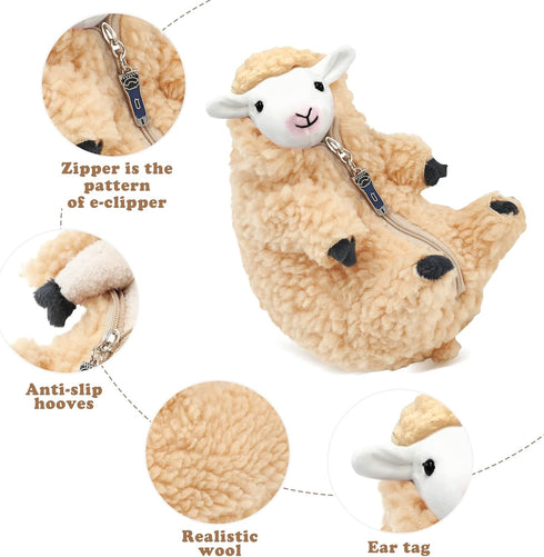 AGRIMONY Cute Shaved Sheep Plush Toys, Kawaii Lamb Gifts for Kids, Girls, Boys, and Teens