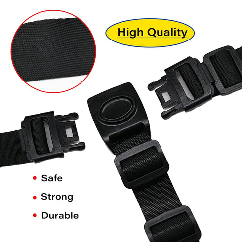 LiXiongBao 3-Point Harness Straps Belt for Child High Chair,Universal Adjustable Harness Strap Replacement for High