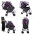 Waterproof Baby Stroller Rain Cover, Clear Breathable Windproof PVC Cover, Universal Dust Wind Pram Accessory for