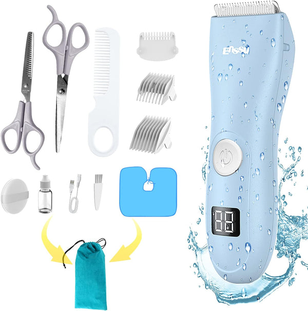 Baby Hair Clippers, Low Noise Hair Trimmer for Kids, Waterproof USB Rechargeable