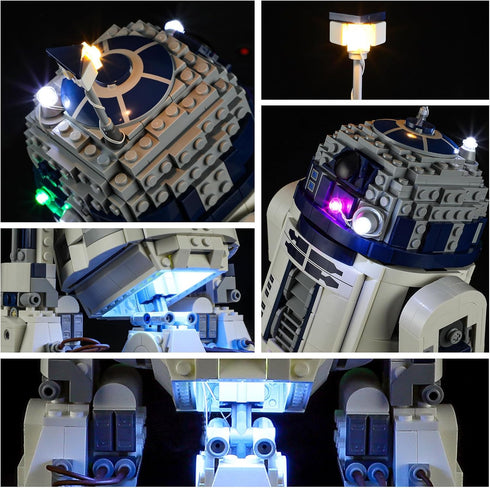 YEABRICKS LED Light for 75379 Star Wars R2-D2 Building Blocks Model (Building Set NOT Included)