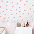 ROFARSO 120 Decals 2.2'' Pink Orange Polka Dots Wall Stickers | DIY Removable Peel & Stick Home Decor