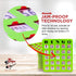 10 Pack MR CHIPS Jam-Proof Easy-Read Large Print Fingertip Bingo Cards with Sliding Windows in Green Style