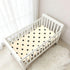 CZXW 52" 28" Netural Polka Dots Crib Sheets Fitted x Natural Cotton Soft & Breathable for Baby Crib Mattress