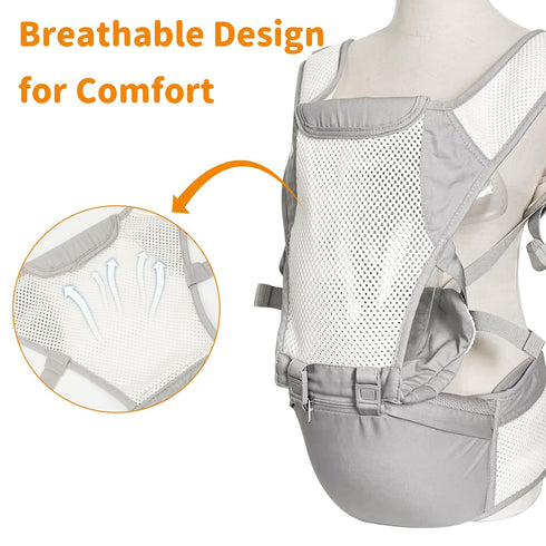 3-in-1 Baby Carrier Newborn to Toddler, Lightweight Structured Ergonomic Design for Infant Carrier with Plus Size