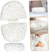 SHOWERORO U-Shaped Pregnancy Pillow with Adjustable Wedge Full Body Support for Side Sleeping Comfortable Waist Cushion