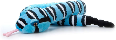The Petting Zoo Blue Rock Rattlesnake Plush Toy, 54 inches, Gifts for Kids