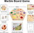 Original Marble Game Wahoo Board Game Double Sided Painted Wooden Fast Track for 6 and 4 Players