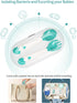 Deejoy Toddler Utensils with Travel Case, Silicone Bendable Handle Baby Spoons and Forks Set for Self Feeding, Green