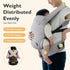 mommore Baby Carrier Newborn to Toddler, Ergonomic Baby Infant Carrier with Lumbar Support, Comfort with Adjustable