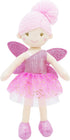 June Garden 12" Enchanted Garden Fairy Doll Elida, Plush Soft Doll Girl Gift - Pink Outfit and Wings
