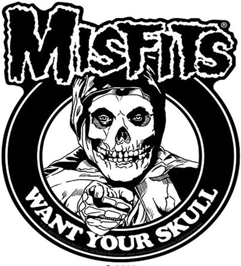 C&D Visionary Misfits Want Your Skull Sticker