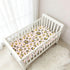CZXW 52" 28" Leopard Yellow Pink Crib Sheets Fitted x Natural Cotton Soft & Breathable for Baby Crib Mattress