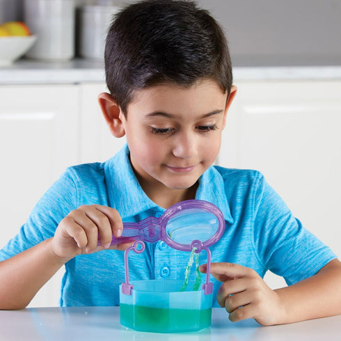 Learning Resources Gemology! Crystal Lab, STEM Toys, Science Kit for Kids, Fun Gifts, 20 Pieces, Ages 4+