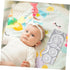 YARNOW Portable Changing Pad Gray Lemon Diaper Cushion Mat Travel Lightweight Diaper Mat for Cribs Playpens