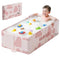 Wanchouse Collapsible Baby Bathtub for Newborn to Toddler, Foldable Toddler Bathtub with Drain