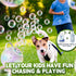90/360 7-Color Rechargeable Bubble Machine - Auto Rotation, Remote Control, RGB, Larger Bubbles Design, Bubbles Maker