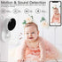 CQH 2 4 Baby Monitor with Camera and Audio, WiFi Indoor Video Baby Camera with Mount, Motion & Cry Detection, Temp