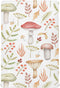 Mushroom Twig Fitted Crib Sheet, Soft Breathable for Girls and Boys, Standard Crib & Toddler Bed Mattress 27" x 39"