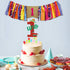 Mexican Fiesta 1st Birthday Party Decor, Highchair Banner, Glitter Cake Topper & Hair Bow for First Birthday