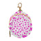 Heart Round Pacifier Storage Case with Zipper, Portable Pacifier Case for Travel,