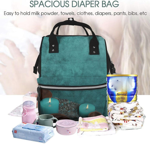 HEBSDFG Backpack Sports Ski Prints Changing Bag Baby Diaper Bags for Mom Dad, Waterproof Nappy Rucksack Multifunctional