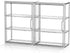 3 Tiers Clear Display Case for Figures Collectibles 2 Pack Wall Mounted