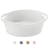 ABenkle Cute Small Woven Basket with Handles, 12"x8"x5" Rope Storage Basket for Cat and Dog Toys, White