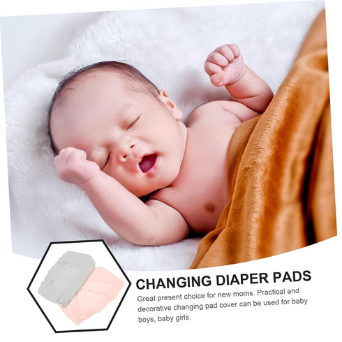 ERINGOGO Soft Cotton Baby Changing Pad Sheet Covers - Elastic, Washable, for Boys & Girls