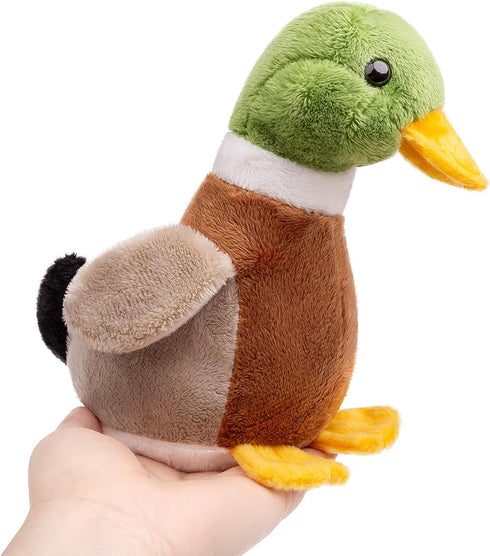 ZHONGXIN MADE Mallard Duck Plush Toy - Soft Mallard Duck Stuffed Animals Doll, Cute Green Duck Plushie Toy Home Decoration 5.6”, Unique Plush Gift Collection for Kids