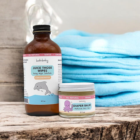 2+ Juice Those Wipes - Make Baby Wipes with All Natural Concentrate Solution to Use with Cloth or Disposables - Makes