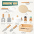 10 Sets, 3+, PCS Wooden Play Kitchen Toys Utensils Accessories, Pretend Play Pots and Pans Montessori Cooking Learning