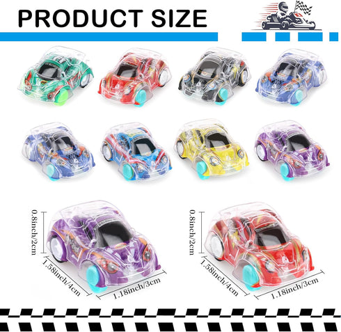 36 Pcs Mini Pull Back Cars Set for Kids Toddlers, Race Car Party Favors, Goodie Bags, Easter Egg Stuffers, Ages 3-8