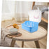 BESPORTBLE Box Portable Bottle Storage Box with Cover Multi Functional Milk Bottle Drying Rack Organizer for Straws
