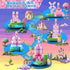 DOFASNCN 3+Creative 100PCS Pink Magnetic Building Blocks Magnetic Building Tiles Toys for Boys Girls Age Plastic Magnet