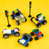 Sets 400pcs BroTex Wheels and Axles with Steering Wheels& &Windshield&Traffic Light, Over Classic Bricks Pieces and Car