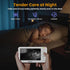 ANMEATE 5" 48H Life,720P 1000ft HD Video Baby Monitor with Camera and Audio - No WiFi, Battery Remote Pan Tilt Zoom