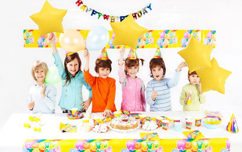 ZHENGYE 10 Pcs Yellow Star-Shaped Foil Balloons, 18 Inch Happy Birthday Party Decoration
